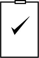 Discipline icon showing a checklist clipboard